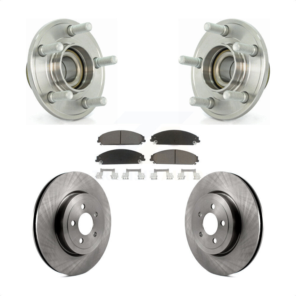 Hub Bearing Brake Rotor Pads Front Kit For Dodge Chrysler 300 Charger Challenger