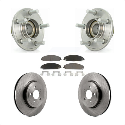 Hub Bearing Brake Rotor Pads Front Kit For Dodge Chrysler 300 Charger Challenger