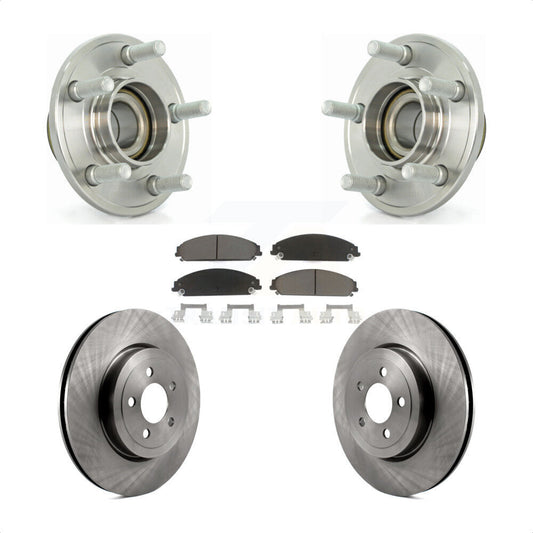 Hub Bearing Brake Rotor Pads Front Kit For Dodge Chrysler 300 Charger Challenger