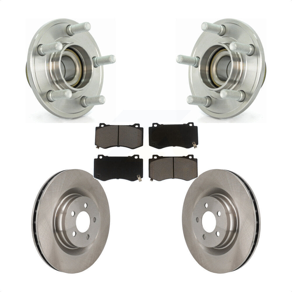 Hub Bearing Brake Rotor Pads Front Kit For Dodge Chrysler 300 Charger Challenger