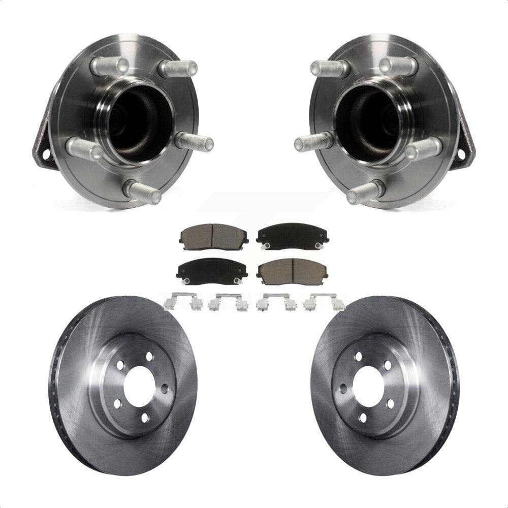 Hub Bearing Brake Rotor Pads Front Kit For Dodge Charger Chrysler 300 Challenger