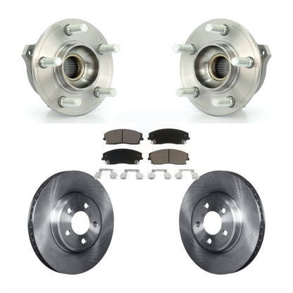 Hub Bearing Disc Brake Rotor Pad Front Kit For Dodge Charger Chrysler 300 Magnum