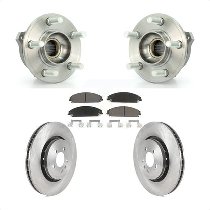 Hub Bearing Assembly Disc Brake Rotors And Pads Front Kit For Dodge Charger