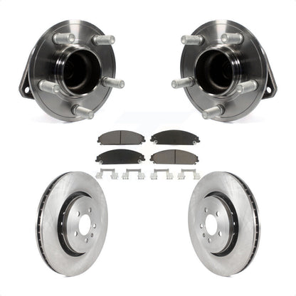 Hub Bearing Brake Rotor Pads Front Kit For 2015-2018 Dodge Charger RWD with 5.7L