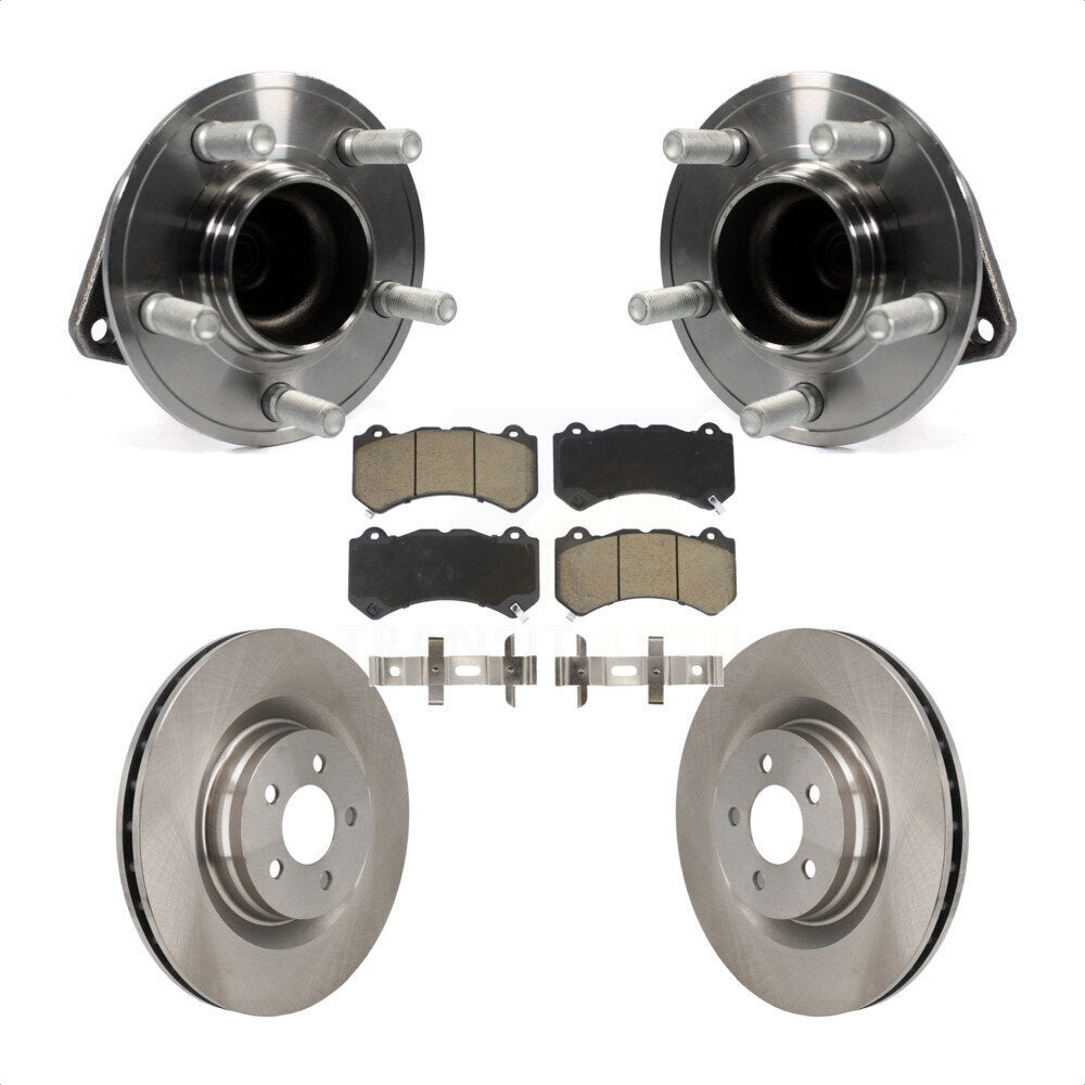 Hub Bearing Assembly Disc Brake Rotor Pad Front Kit For Dodge Challenger Charger