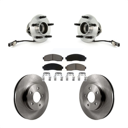Hub Bearing Brake Rotor & Pad Front Kit For Saturn Vue Chevrolet Equinox Pontiac