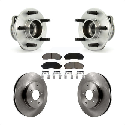 Hub Bearing Brake Rotor & Pad Front Kit For Saturn Vue Pontiac Torrent Chevrolet