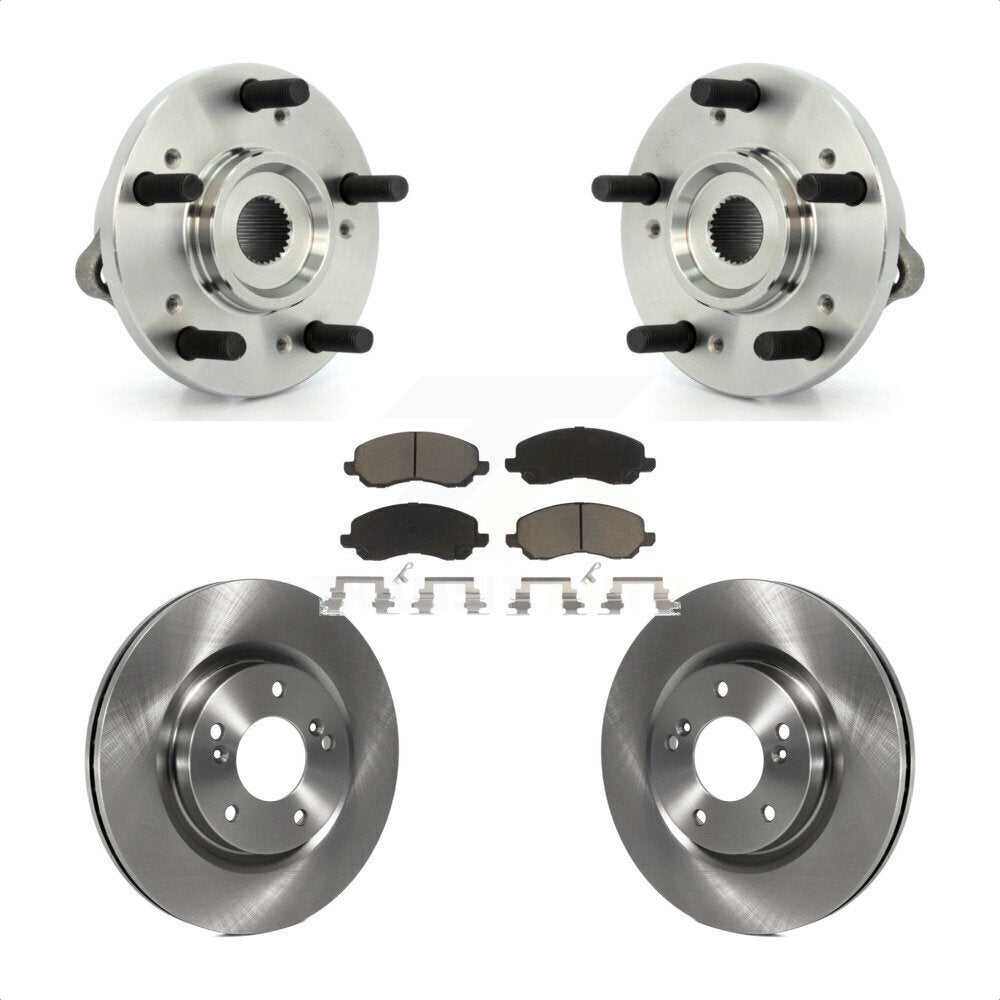 Hub Bearing Assembly Brake Rotor And Pad Front Kit For Mitsubishi Eclipse Galant