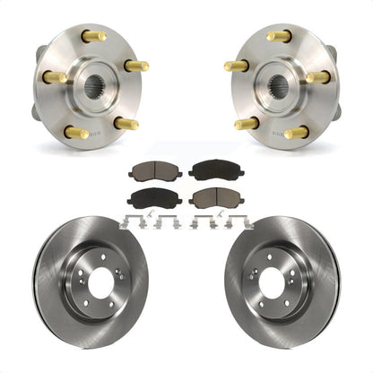 Hub Bearing Brake Rotor & Pads Front Kit For 2006 Mitsubishi Eclipse To 10 31 05