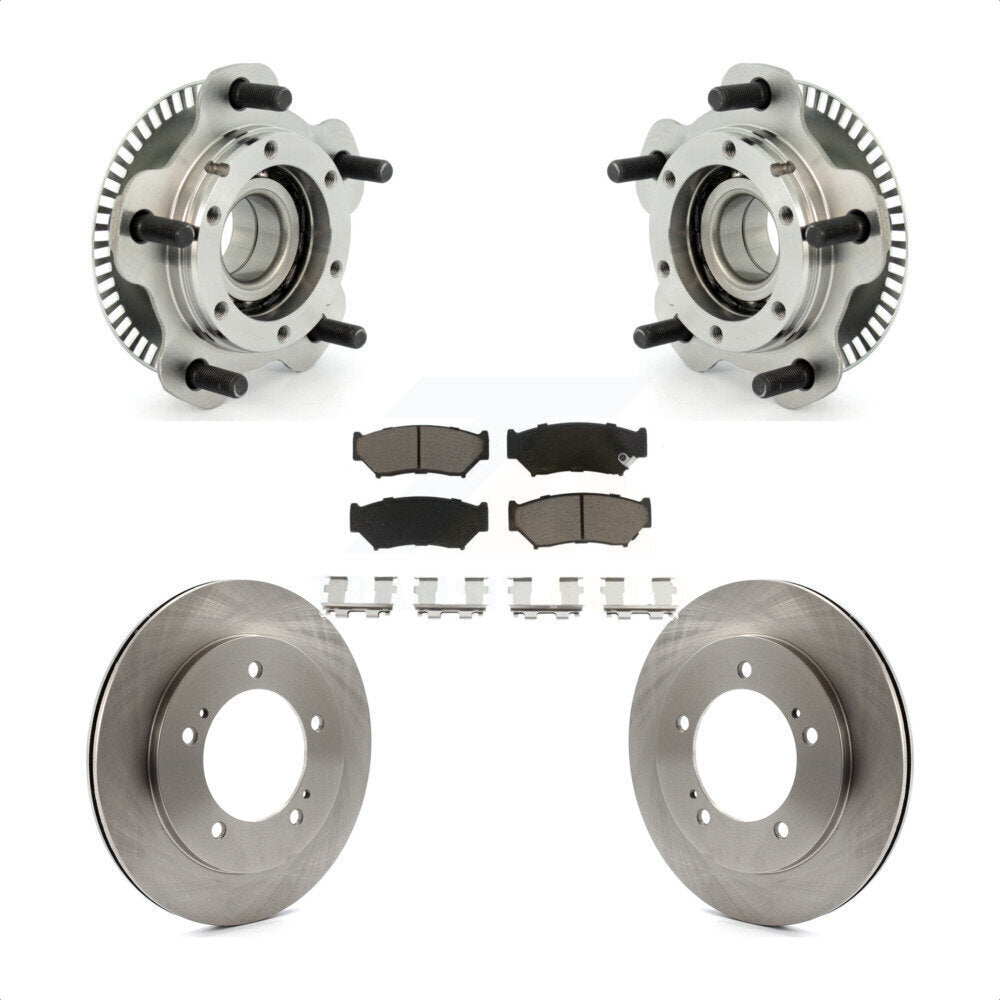 Hub Bearing Disc Brake Rotor & Pad Front Kit For Chevrolet Tracker Suzuki Vitara