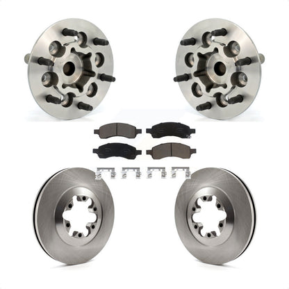 Hub Bearing Assembly Brake Rotor Pad Front Kit For Chevrolet Colorado GMC Canyon