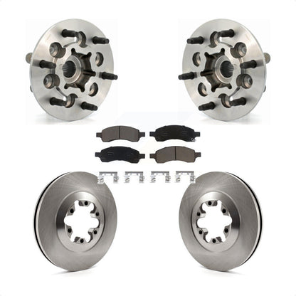 Hub Bearing Assembly Brake Rotor Pad Front Kit For Chevrolet Colorado GMC Canyon
