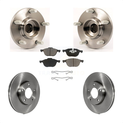 Hub Bearing Assembly Disc Brake Rotor And Ceramic Pad Front Kit For Mazda 3 2.0L