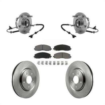 Hub Bearing Disc Brake Rotor & Pad Front Kit For Chrysler Pacifica Grand Caravan