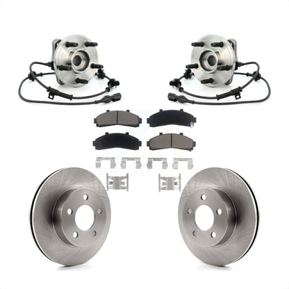 Hub Bearing Disc Brake Rotor Pad Front Kit For Ford Explorer Mercury Mountaineer