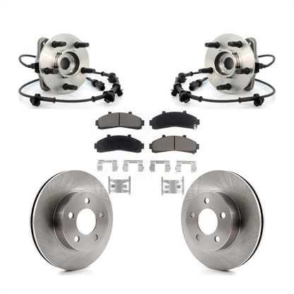 Hub Bearing Assembly Brake Rotor Pad Front Kit For Ford Ranger Mazda B4000 B3000