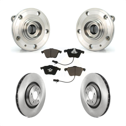 Hub Bearing Assembly Disc Brake Rotor And Pads Front Kit For Audi TT Quattro TTS