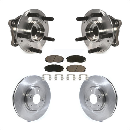 Hub Bearing Assembly Disc Brake Rotor And Pad Front Kit For 2015-2021 Kia Sedona