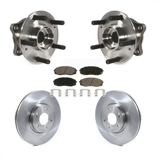 Hub Bearing Assembly Disc Brake Rotor And Pad Front Kit For 2015-2021 Kia Sedona
