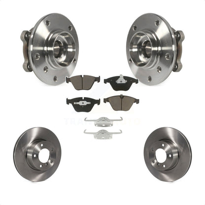 Hub Bearing Brake Rotor & Pads Front Kit For 2013-2015 BMW X1 xDrive28i with AWD