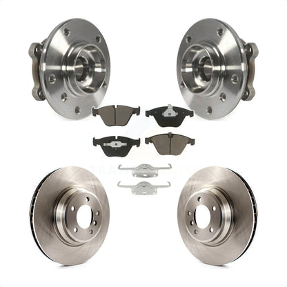 Hub Bearing Disc Brake Rotor & Pads Front Kit For 2013 BMW X1 xDrive35i with AWD