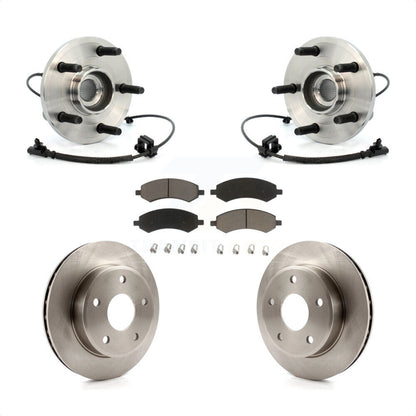 Hub Bearing Brake Rotor And Pad Front Kit For Dakota Dodge Ram Mitsubishi Raider