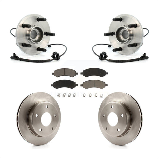 Hub Bearing Brake Rotor And Pad Front Kit For Dakota Dodge Ram Mitsubishi Raider