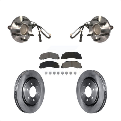 Hub Bearing Brake Rotor Pads Front Kit For Ford Expedition Lincoln Navigator RWD