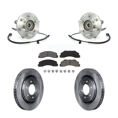 Hub Bearing Assembly Brake Rotor Pad Front Kit For Ford F-150 Expedition Lincoln