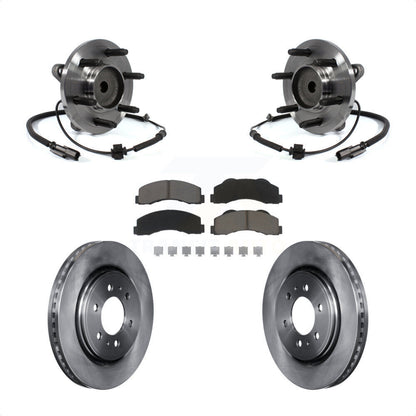 Hub Bearing Disc Brake Rotor Pad Front Kit For Ford F-150 Expedition Lincoln RWD