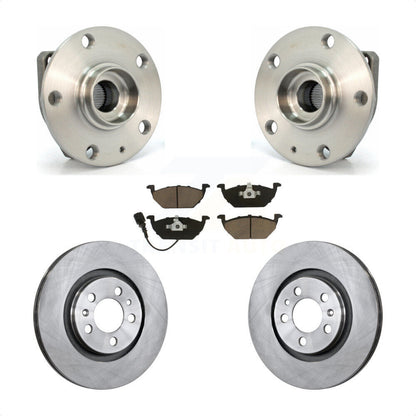 Hub Bearing Assembly Disc Brake Rotor And Pad Front Kit For Volkswagen Golf City