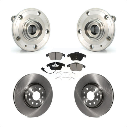 Hub Bearing Disc Brake Rotor Pads Front Kit For Volkswagen Tiguan Passat Audi Q3
