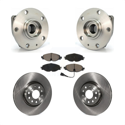 Hub Bearing Assembly Disc Brake Rotor Pad Front Kit For Volkswagen Golf Alltrack