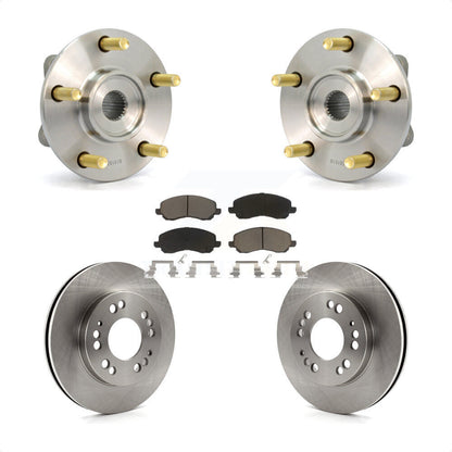 Hub Bearing Brake Rotor & Pads Front Kit For 2001 Mitsubishi Eclipse Galant 2.4L