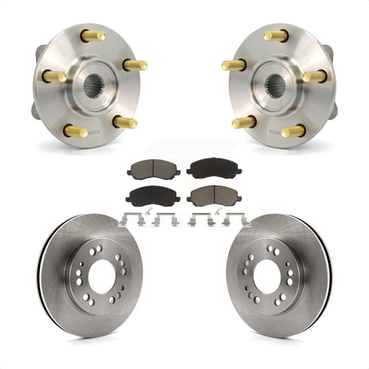 Hub Bearing Brake Rotor & Pads Front Kit For 2001 Mitsubishi Eclipse Galant 2.4L