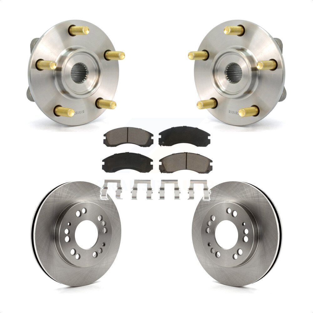 Hub Bearing Assembly Disc Brake Rotor And Pad Front Kit For 1998 Eagle Talon AWD