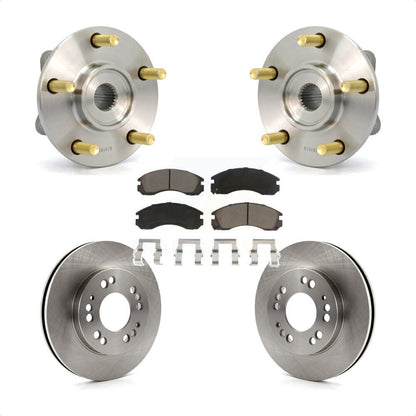 Hub Bearing Assembly Disc Brake Rotor And Pad Front Kit For 1998 Eagle Talon AWD