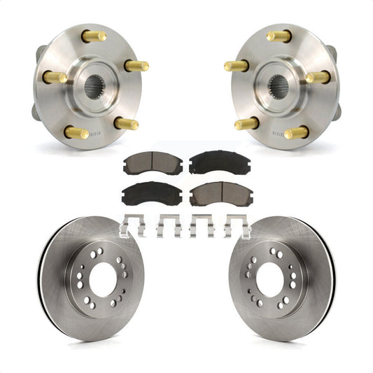 Hub Bearing Assembly Disc Brake Rotor And Pad Front Kit For 1998 Eagle Talon AWD