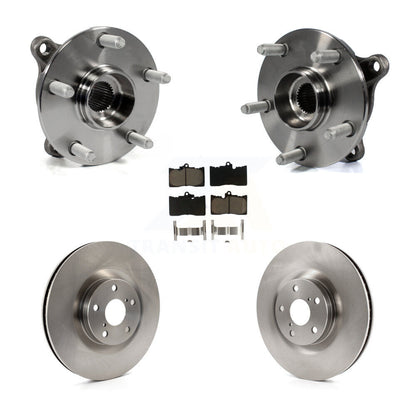 Hub Bearing Brake Rotor & Pads Front Kit (5Pc) For Lexus IS300 IS350 GS350 RC350