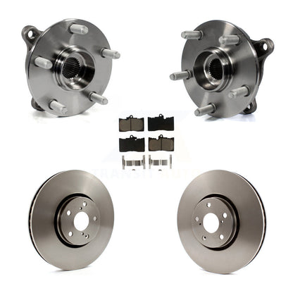 Hub Bearing Assembly Disc Brake Rotor Pads Front Kit (5Pc) For Lexus IS300 IS350