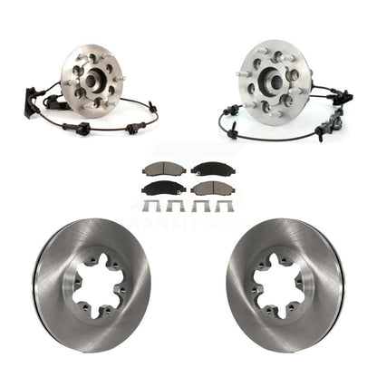 Hub Bearing Brake Rotor & Pads Front Kit For Chevrolet Colorado GMC Canyon Isuzu