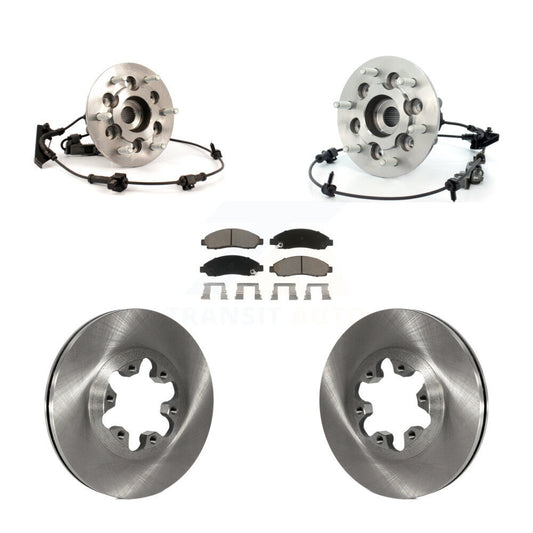 Hub Bearing Brake Rotor & Pads Front Kit For Chevrolet Colorado GMC Canyon Isuzu