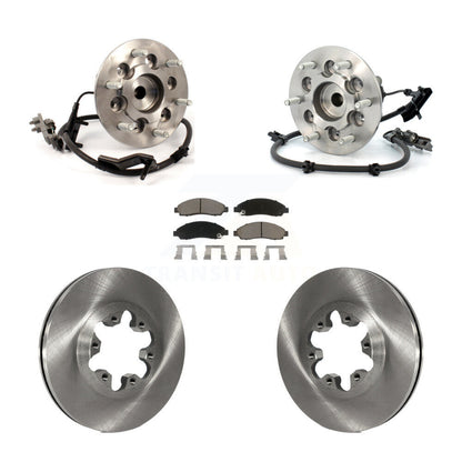 Hub Bearing Brake Rotor & Pads Front Kit For Chevrolet Colorado GMC Canyon Isuzu