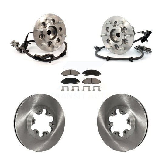 Hub Bearing Brake Rotor & Pads Front Kit For Chevrolet Colorado GMC Canyon Isuzu
