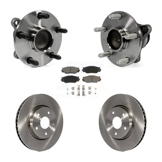 Hub Bearing Assembly Disc Brake Rotors And Pads Front Kit For Lexus IS250 RWD