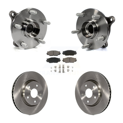 Hub Bearing Assembly Disc Brake Rotors And Pads Front Kit For Lexus IS250 AWD