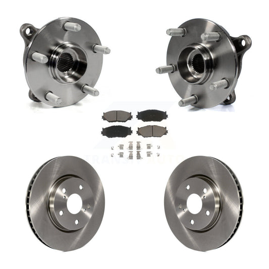 Hub Bearing Assembly Disc Brake Rotors And Pads Front Kit For Lexus IS250 AWD