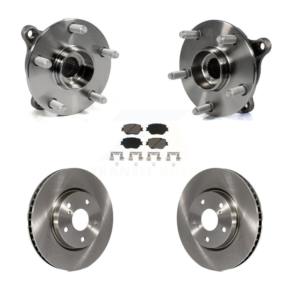 Hub Bearing Assembly Disc Brake Rotor And Ceramic Pads Front Kit For Lexus IS250