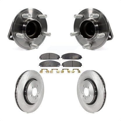 Hub Bearing Brake Rotor Pads Front Kit For 2015-2018 Dodge Charger RWD with 5.7L