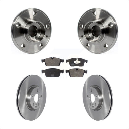 Hub Bearing Assembly Disc Brake Rotors And Pads Front Kit For Volvo XC60